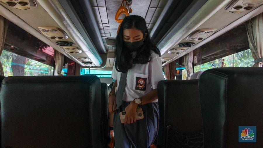PTM Dimulai, Bus Sekolah Kembali antar Jemput Siswa