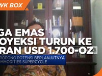 Tapering, Harga Emas Diproyeksi Bisa Turun ke USD 1.700/Oz