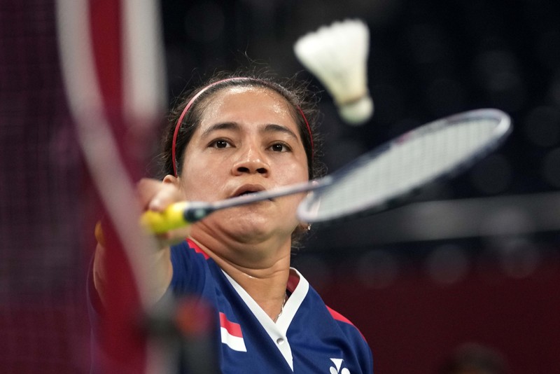 Leani Ratri Oktila raih perak Paralimpiade Tokyo 2020. (AP/Joe Toth)