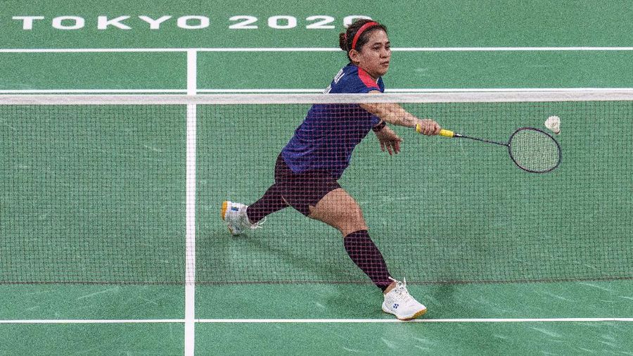 Leani Ratri Oktila raih perak Paralimpiade Tokyo 2020. (AP/Joe Toth)