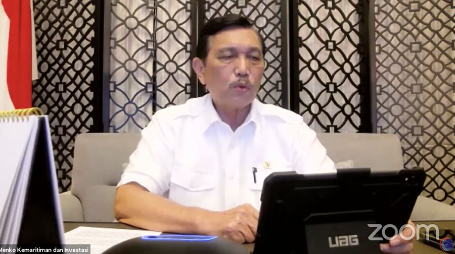 Konferensi Pers PPKM (6/9/2021). (Tangkapan layar Youtube Kemenko Bidang Kemaritiman dan Investasi RI)