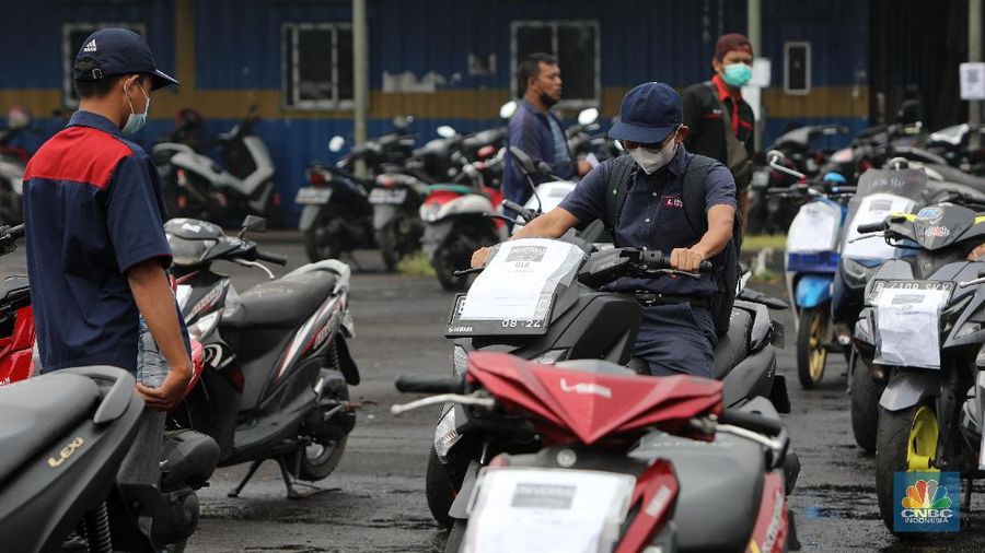 Lelang motor (CNBC Indonesia/Andrean Kristianto)