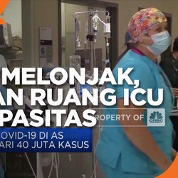 Covid-19 AS Melonjak, Keterisian Ruang ICU Lebihi Kapasitas
