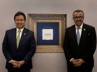 Bos WHO Tedros Adhanom Temui Menkes BGS, Bahas Apa Ya?