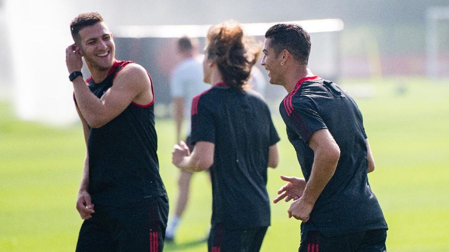 Cristiano Ronaldo latihan bersama Mencester United. (Dok: Twitter Manchester United)