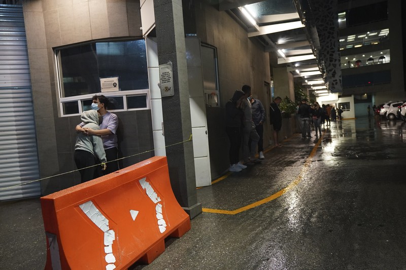 Gempa di Meksiko. (AP/Leslie Mazoch)