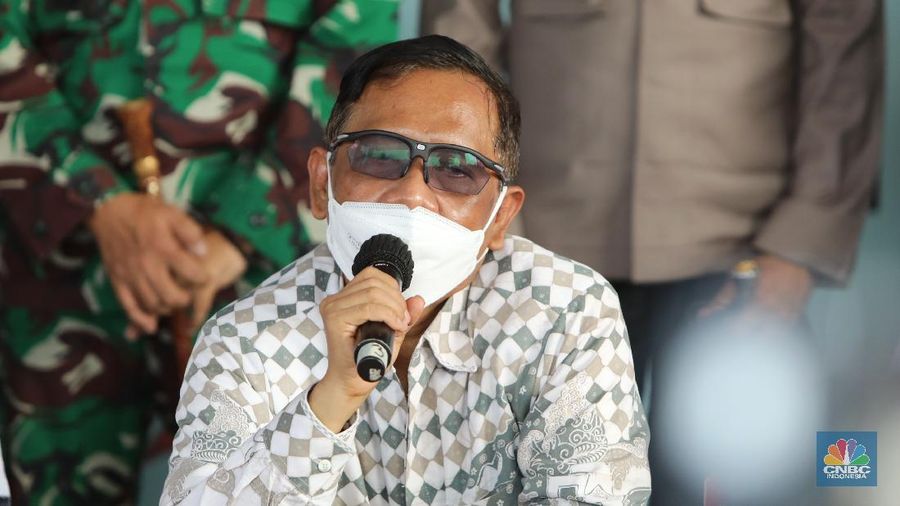Mahfud MD berkujung ke Lapas Kelas I Tangerang di Jl Veteran, Babakan, Tangerang. (CNBC Indonesia/Andrean Kristianto)