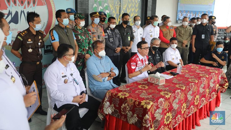 Kebakaran Llpas Kelas I Tangerang di Jl Veteran, Babakan. (CNBC Indonesia/Andrean Kristianto)