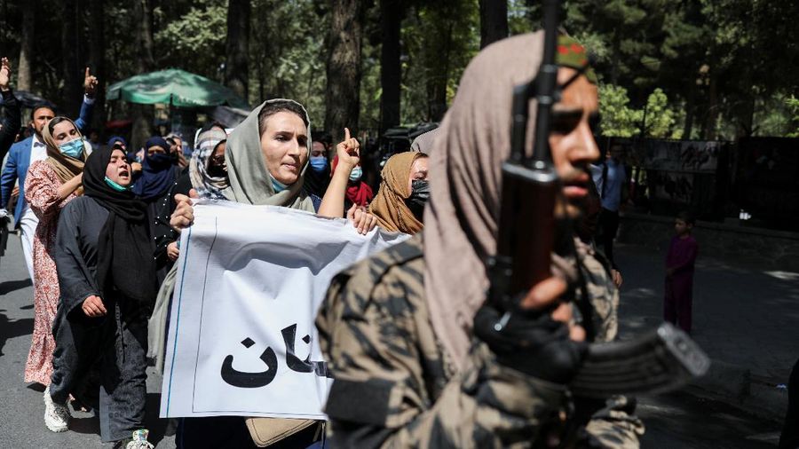 Pasukan Taliban. (REUTERS/STRINGER)