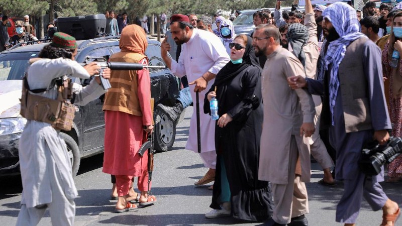Pasukan Taliban. (REUTERS/STRINGER)