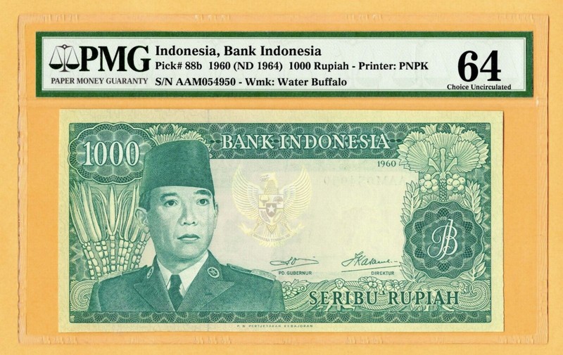 Uang kertas 1 sen keluaran tahun 1964. (Dok: Gallery Uang Kertas)