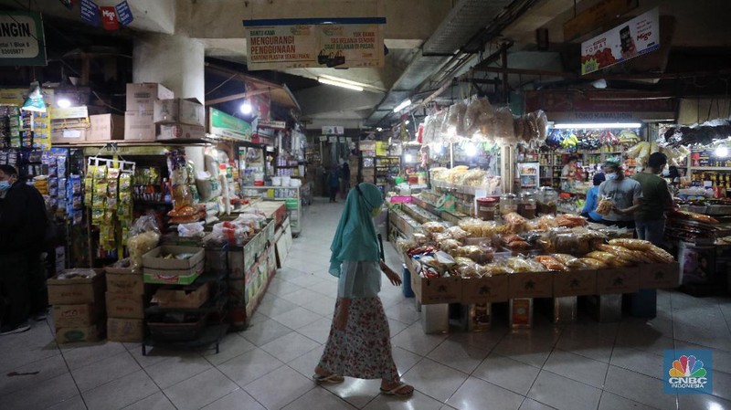 Ilustrasi Pasar Tebet. (CNBC Indonesia/Andrean Kristianto)