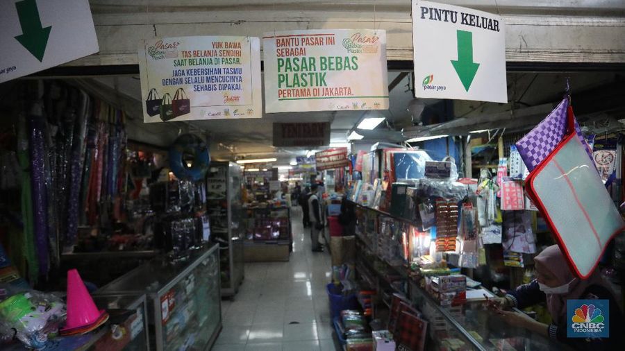 Ilustrasi Pasar Tebet. (CNBC Indonesia/Andrean Kristianto)