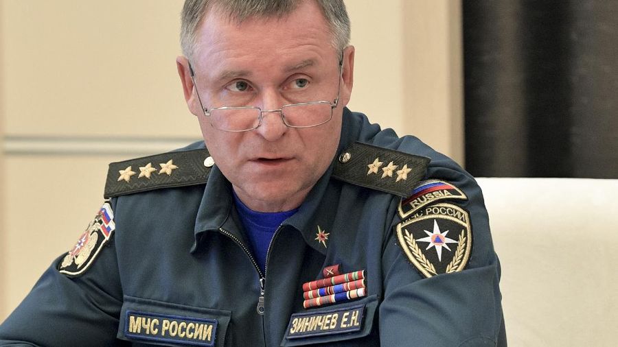 Menteri Darurat Rusia, Yevgeny Zinichev. (AP/Mikhail Klimentyev)