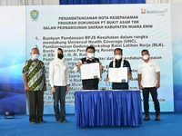 PTBA Alokasikan CSR Rp 21,9 M untuk Pembangunan Muara Enim