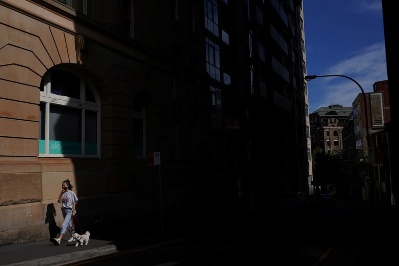 Covid-19 Australia rekor tertinggi sepanjang pandemi. (REUTERS/LOREN ELLIOTT)
