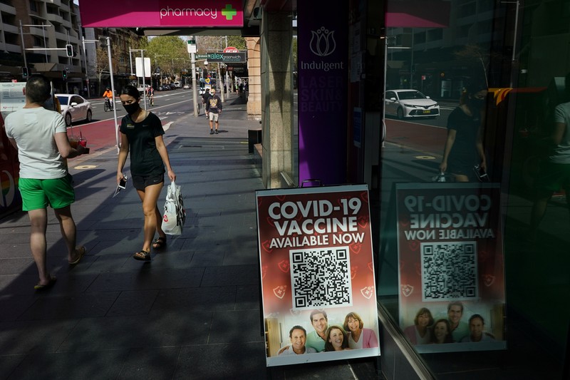Covid-19 Australia rekor tertinggi sepanjang pandemi. (REUTERS/LOREN ELLIOTT)