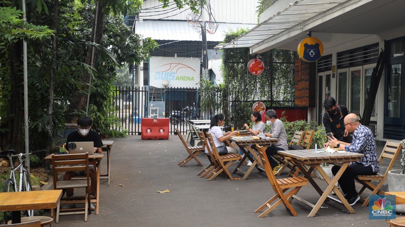 Ilustrasi Cafe (CNBC Indonesia/Andrean Kristianto)