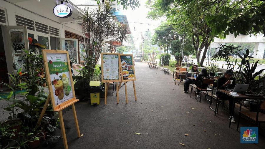 Ilustrasi Cafe (CNBC Indonesia/Andrean Kristianto)