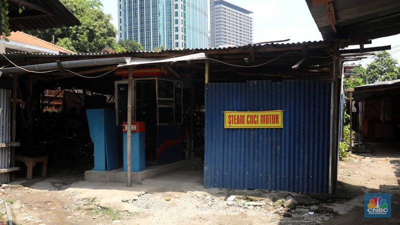 Lahan sitaan satgas BLBI di Pondok Pinang. (CNBC Indonesia/Andrean Kristianto)