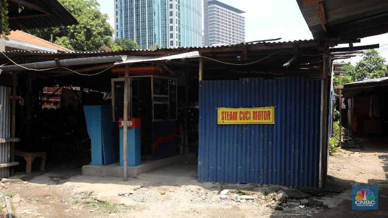 Lahan sitaan satgas BLBI di Pondok Pinang. (CNBC Indonesia/Andrean Kristianto)