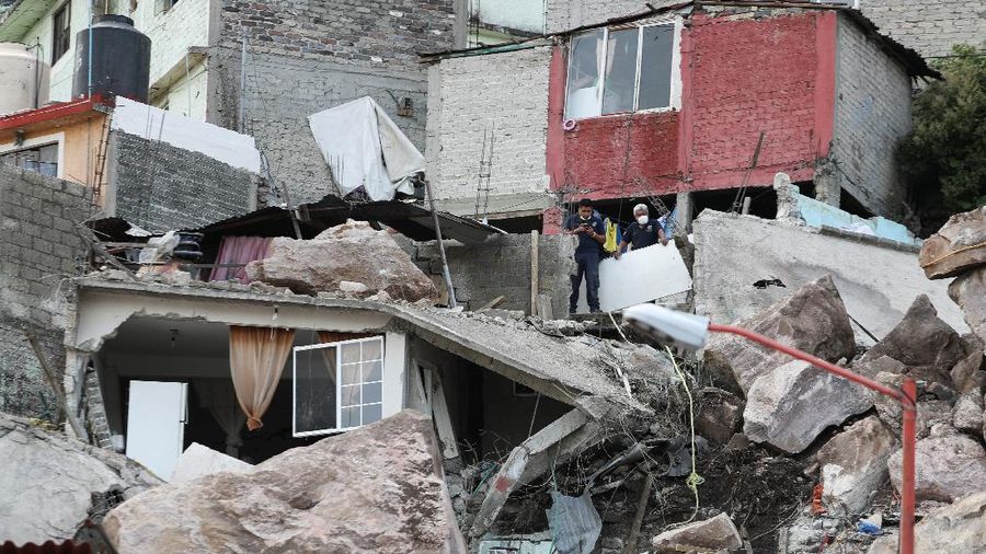 Longsor di Meksiko. (REUTERS/EDGARD GARRIDO)