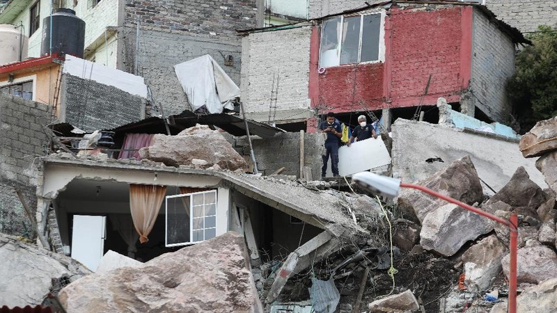 Longsor di Meksiko. (REUTERS/EDGARD GARRIDO)