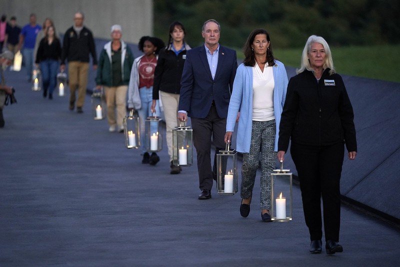 Mengenang tragedi 11 September. (AP/Gene J. Puskar)