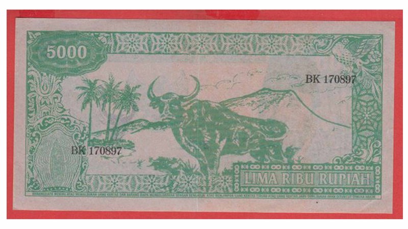 Uang Kertas Barong Bali 10.000 Rupiah. (Dok: Gallery Bank Indonesia)