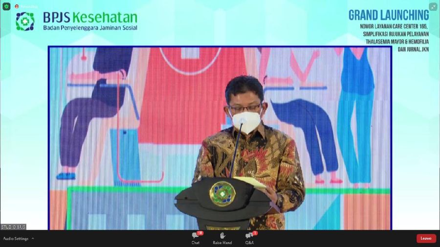Grand Launching Nomor Layanan care
Center 165, Simplifikasi Thalasemia mayor & Hemofilia, dan Jurnal JKN
