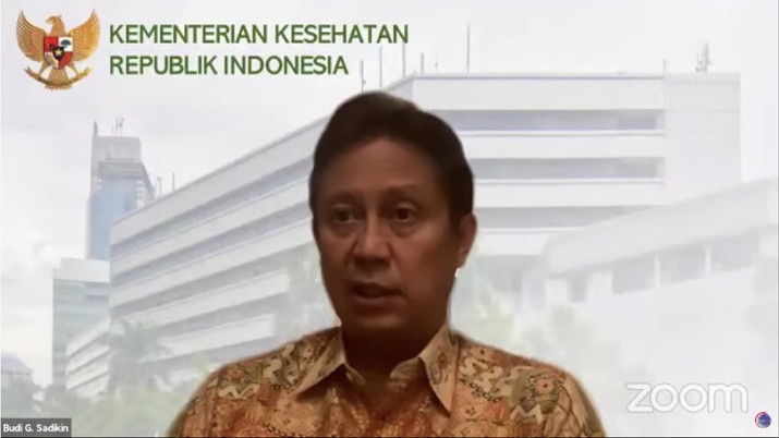 Menteri Kesehatan Budi Gunadi Sadikin memberi keterangan pers update penanganan Covid-19. (Tangkapan Layar Youtube Perekonomian RI) Menteri Kesehatan Budi Gunadi Sadikin memberi keterangan pers update penanganan Covid-19. (Tangkapan Layar Youtube Perekonomian RI)