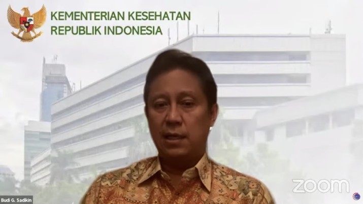 Menteri Kesehatan Budi Gunadi Sadikin memberi keterangan pers update penanganan Covid-19. (Tangkapan Layar Youtube Perekonomian RI) Menteri Kesehatan Budi Gunadi Sadikin memberi keterangan pers update penanganan Covid-19. (Tangkapan Layar Youtube Perekonomian RI)