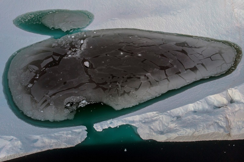GREENLAND-GLACIER/ Icebergs are seen at the Disko Bay close to Ilulisat, Greenland, September 14, 2021. REUTERS/Hannibal Hanschke