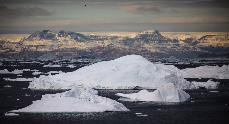 GREENLAND-GLACIER/ Icebergs are seen at the Disko Bay close to Ilulisat, Greenland, September 14, 2021. REUTERS/Hannibal Hanschke