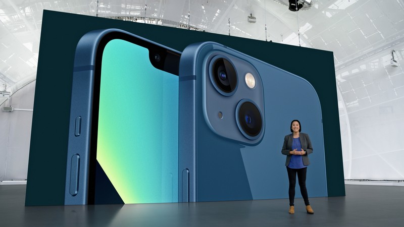 Apple CEO Tim Cook unveils the new iPhone 13 during a special event at Apple Park in Cupertino, California broadcast September 14, 2021. Brooks Kraft/Apple Inc/Handout via REUTERS   NO RESALES. NO ARCHIVES. THIS IMAGE HAS BEEN SUPPLIED BY A THIRD PARTY.