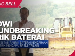 Jokowi Groundbreaking Pabrik Baterai Kendaraan Listrik