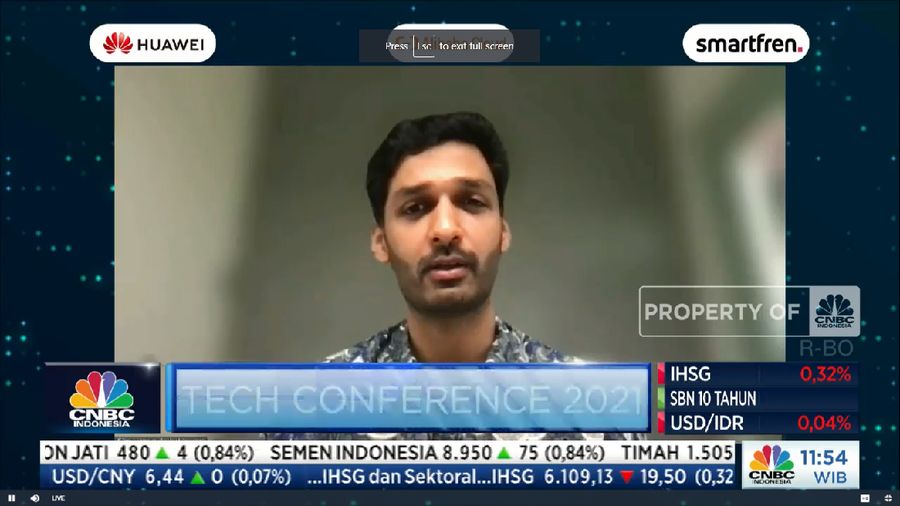 Tom C. Varghese, Head of Connectivity & Access Policy, Facebook APAC di acara CNBC Indonesia Tech Conference