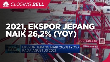 Agustus 2021, Kinerja Ekspor Jepang Naik 26,2%