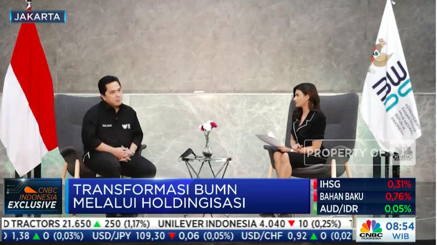 Erick Thohir, interview CNBC Indonesia, 16 September 2021