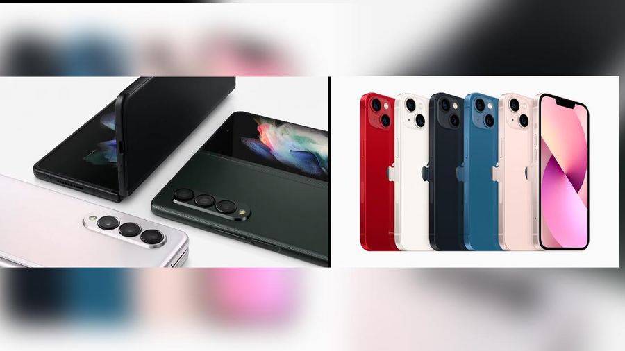 iphone 13 & Samsung Galaxy z Fold 3