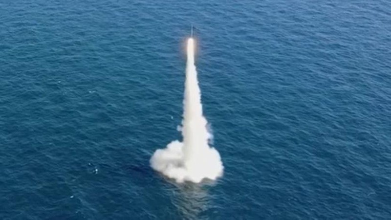 This combination of photos provided by the North Korean government on Monday, Sept. 13, 2021, shows long-range cruise missiles tests held on Sept. 11 -12, 2021 in an undisclosed location of North Korea. North Korea says it successfully test fired what it described as newly developed long-range cruise missiles over the weekend, its first known testing activity in months that underscored how it continues to expand its military capabilities amid a stalemate in nuclear negotiations with the United States. Independent journalists were not given access to cover the event depicted in this image distributed by the North Korean government. The content of this image is as provided and cannot be independently verified. Korean language watermark on image as provided by source reads: 