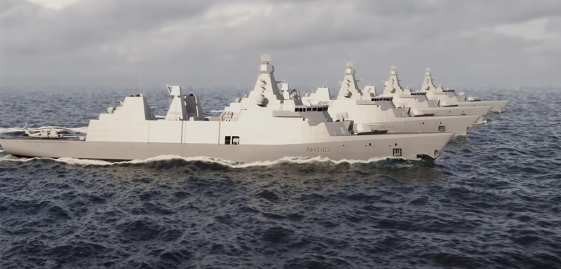 David Lockwood Babcock CEO (kiri) dan Kaharuddin Djenod, (kanan) CEO PAL menandatangani kontrak di atas kapal HMS Argyll (Foto: Babcock)