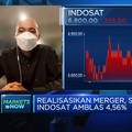 Realisasikan Merger, Saham Indosat Amblas 4,56%