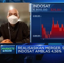 Realisasikan Merger, Saham Indosat Amblas 4,56%