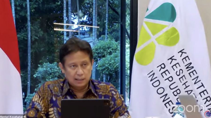 Menteri Kesehatan Budi Gunadi Sadikin saat Konferensi Pers Perkembangan PPKM (Tangkapan Layar Youtube PerekonomianRI)