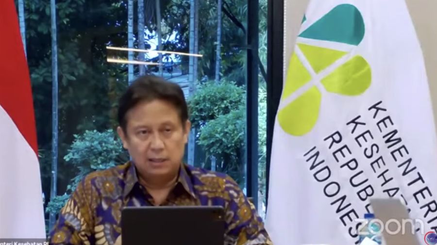 Menteri Kesehatan Budi Gunadi Sadikin saat Konferensi Pers Perkembangan PPKM (Tangkapan Layar Youtube PerekonomianRI)