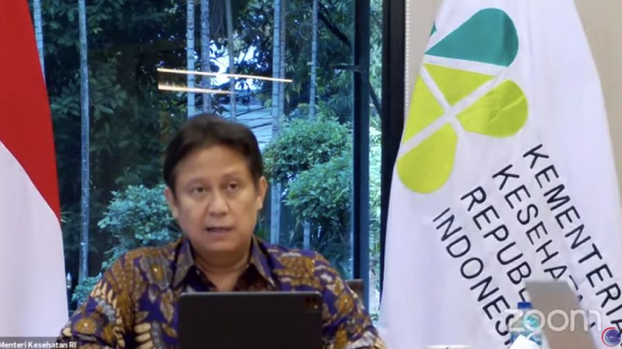 Menteri Kesehatan Budi Gunadi Sadikin saat Konferensi Pers Perkembangan PPKM (Tangkapan Layar Youtube PerekonomianRI)
