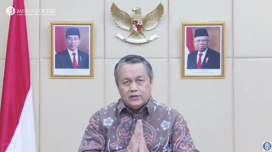 Gubernur Bank Indonesia, Perry Warjiyo Saat Pengumuman Hasil Rapat Dewan Gubernur Bulanan Bulan September 2021. (Tangkapan Layar Youtube Bank Indonesia)