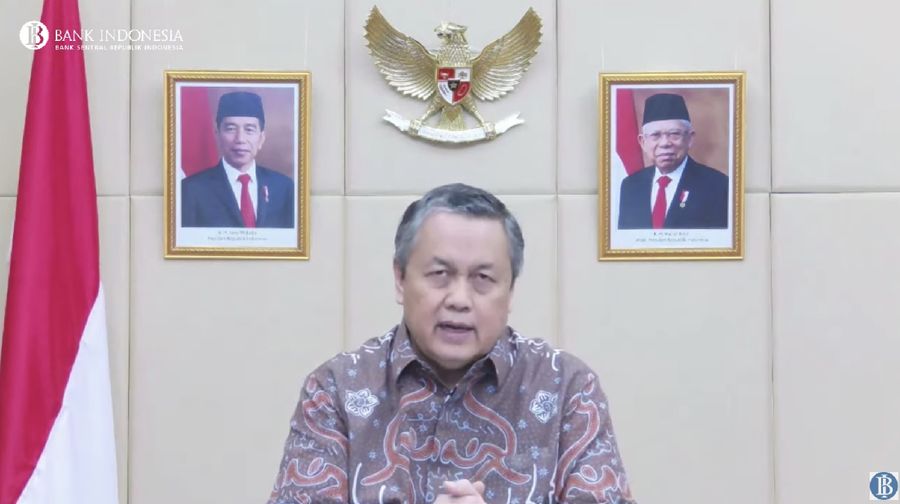 Gubernur Bank Indonesia, Perry Warjiyo Saat Pengumuman Hasil Rapat Dewan Gubernur Bulanan Bulan September 2021. (Tangkapan Layar Youtube Bank Indonesia)