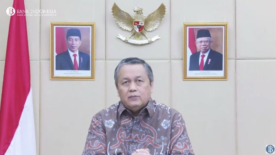 Gubernur Bank Indonesia, Perry Warjiyo Saat Pengumuman Hasil Rapat Dewan Gubernur Bulanan Bulan September 2021. (Tangkapan Layar Youtube Bank Indonesia)